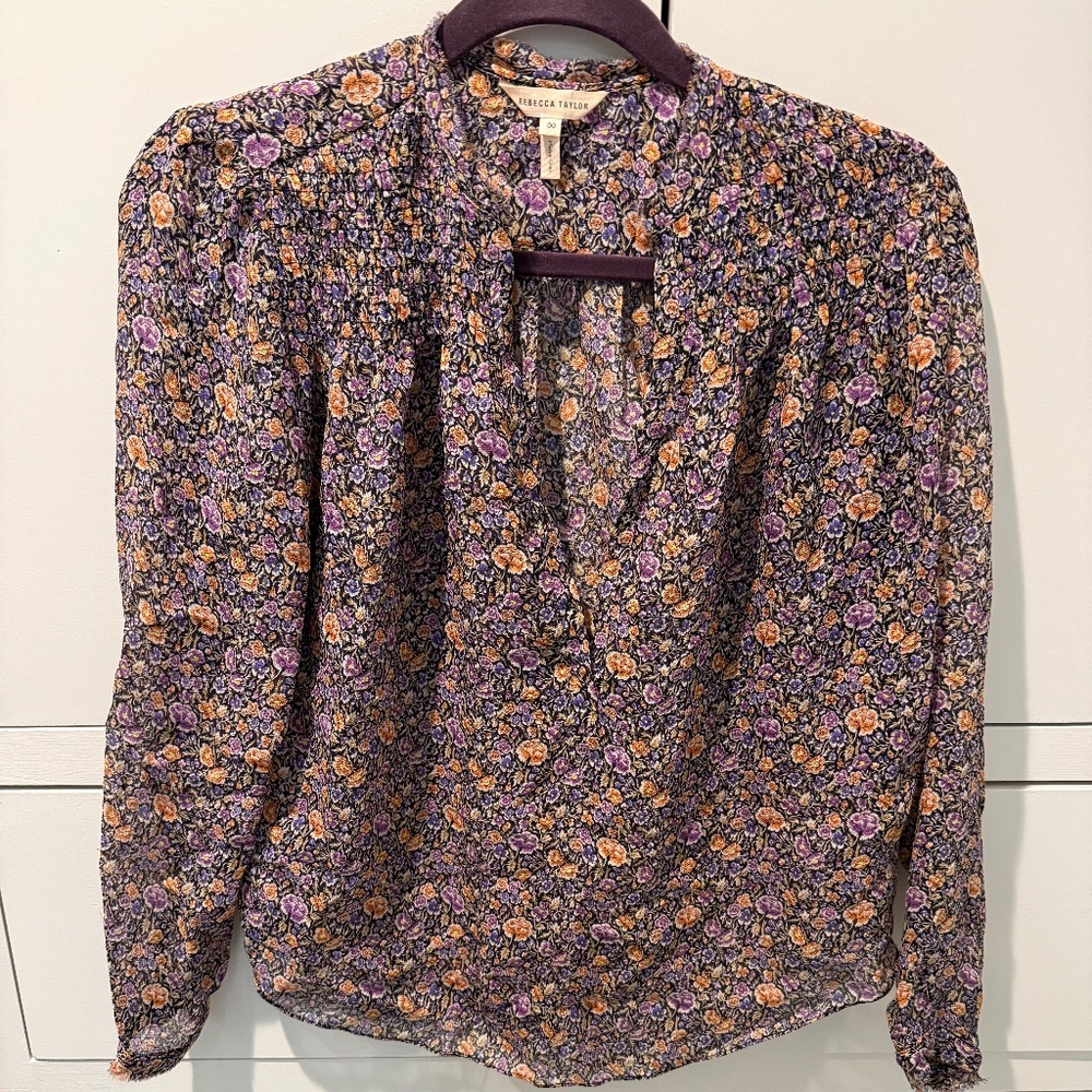 Rebeccca Taylor flower blouse